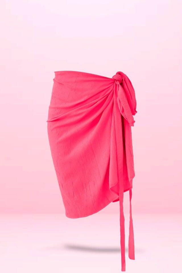 Bağlamalı Pareo 70x140 cm Neon Pembe