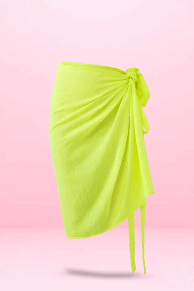 Bağlamalı Pareo 70x140 cm Neon Yeşil