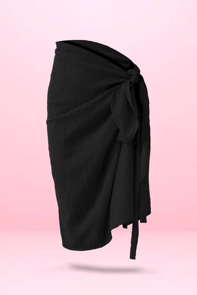 Bağlamalı Pareo 70x140 cm Siyah