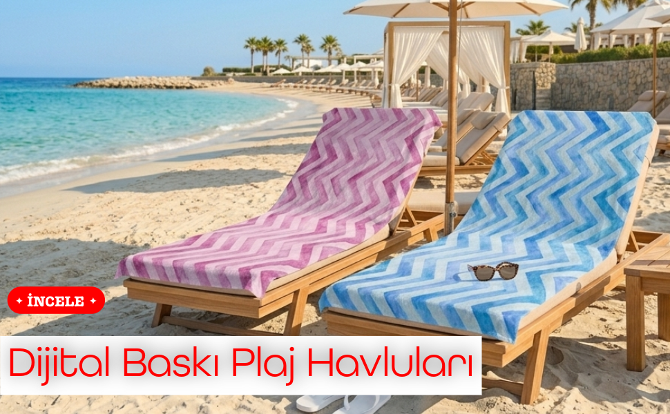 Dijital Baskı Plaj Havluları